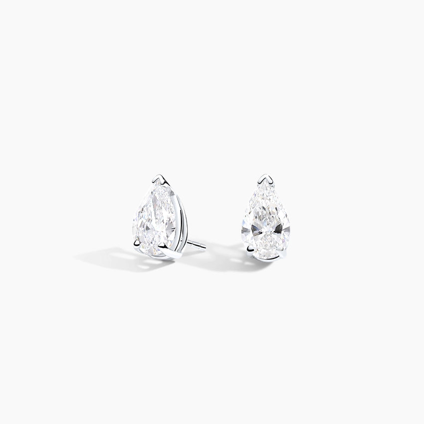 1CT PEAR STUD EARRINGS