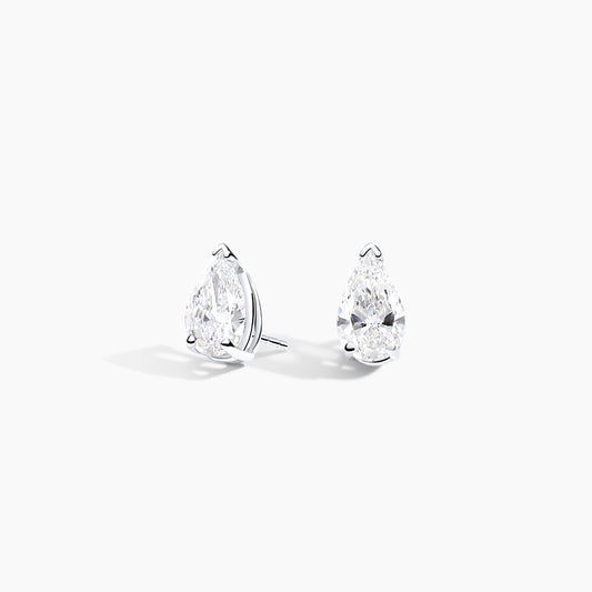 1CT PEAR STUD EARRINGS