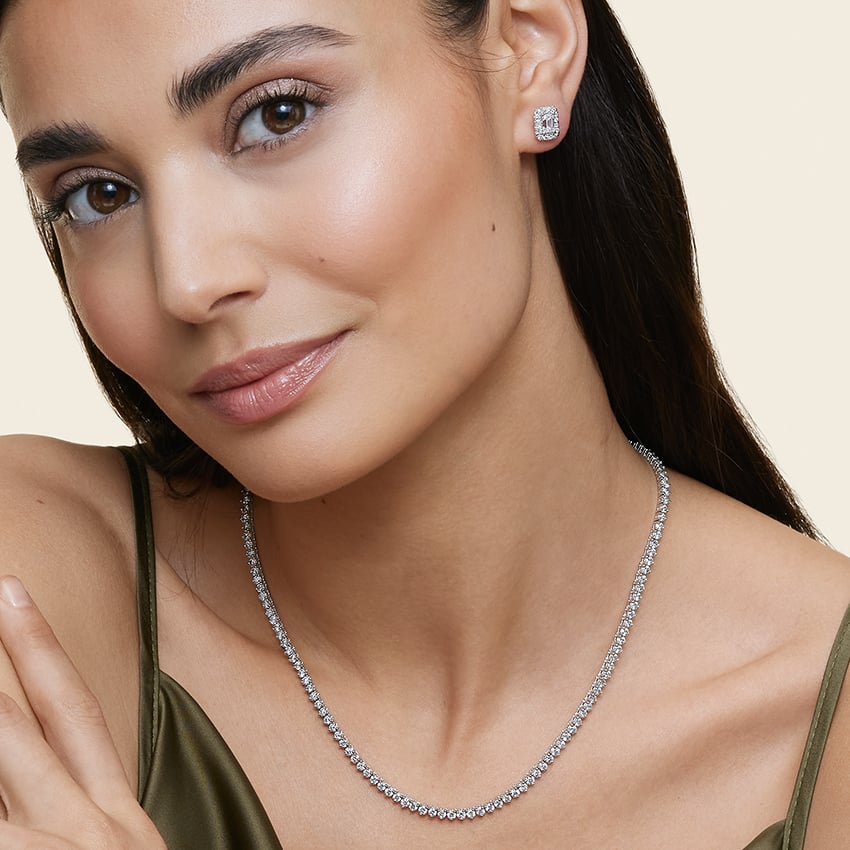Noor Moissanite Earrings｜1ct