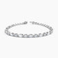 MARQUISE & BRILLIANT CUT TENNIS BRACELET-WHITE GOLD