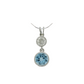 DROP ROUND BRILLIANT BEZEL SET PENDANT