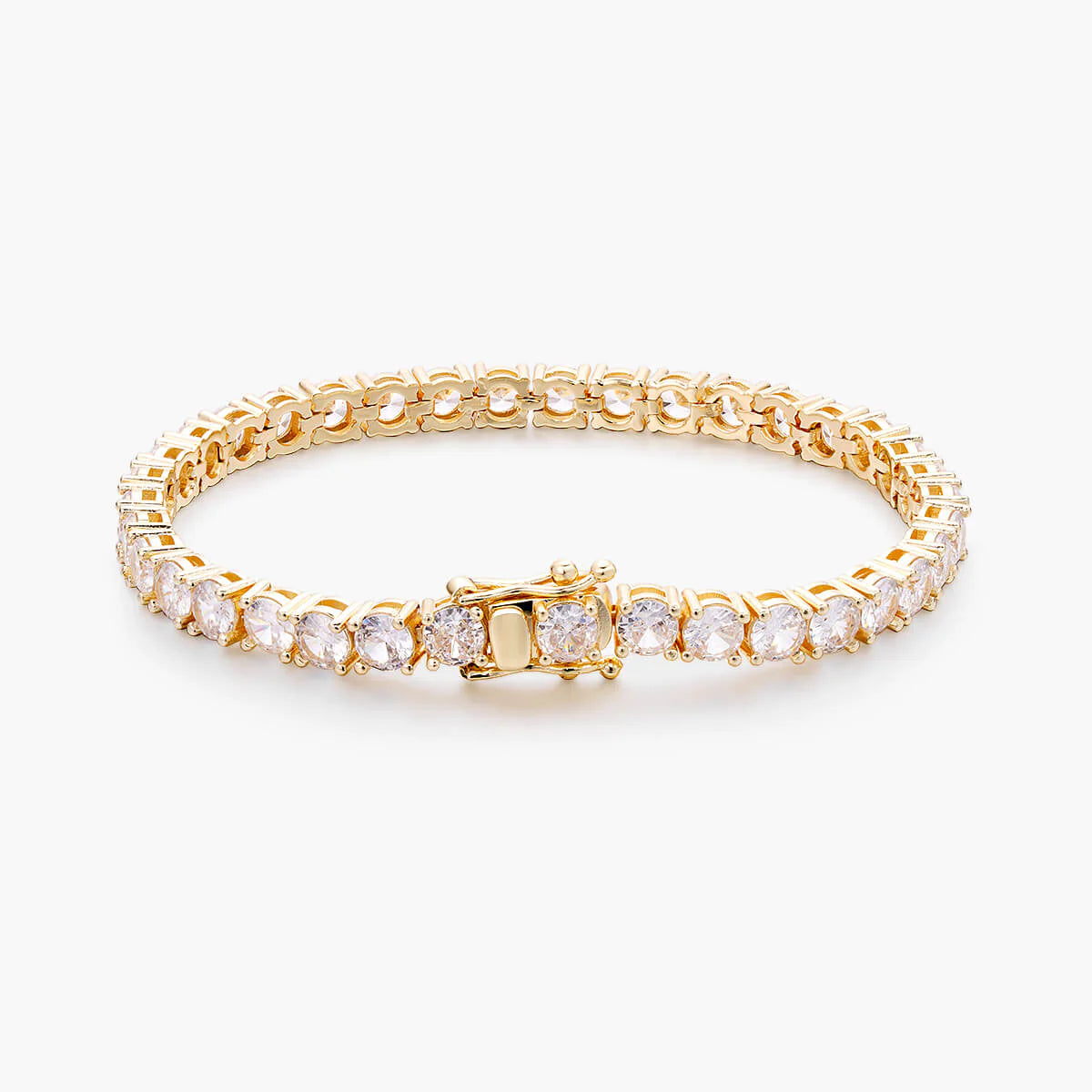 4MM TENNIS BRACELET - GOLD