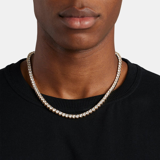 MENS 4MM TENNIS CHAIN - GOLD