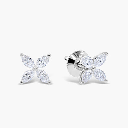 MARQUISE FLOWER STUDS