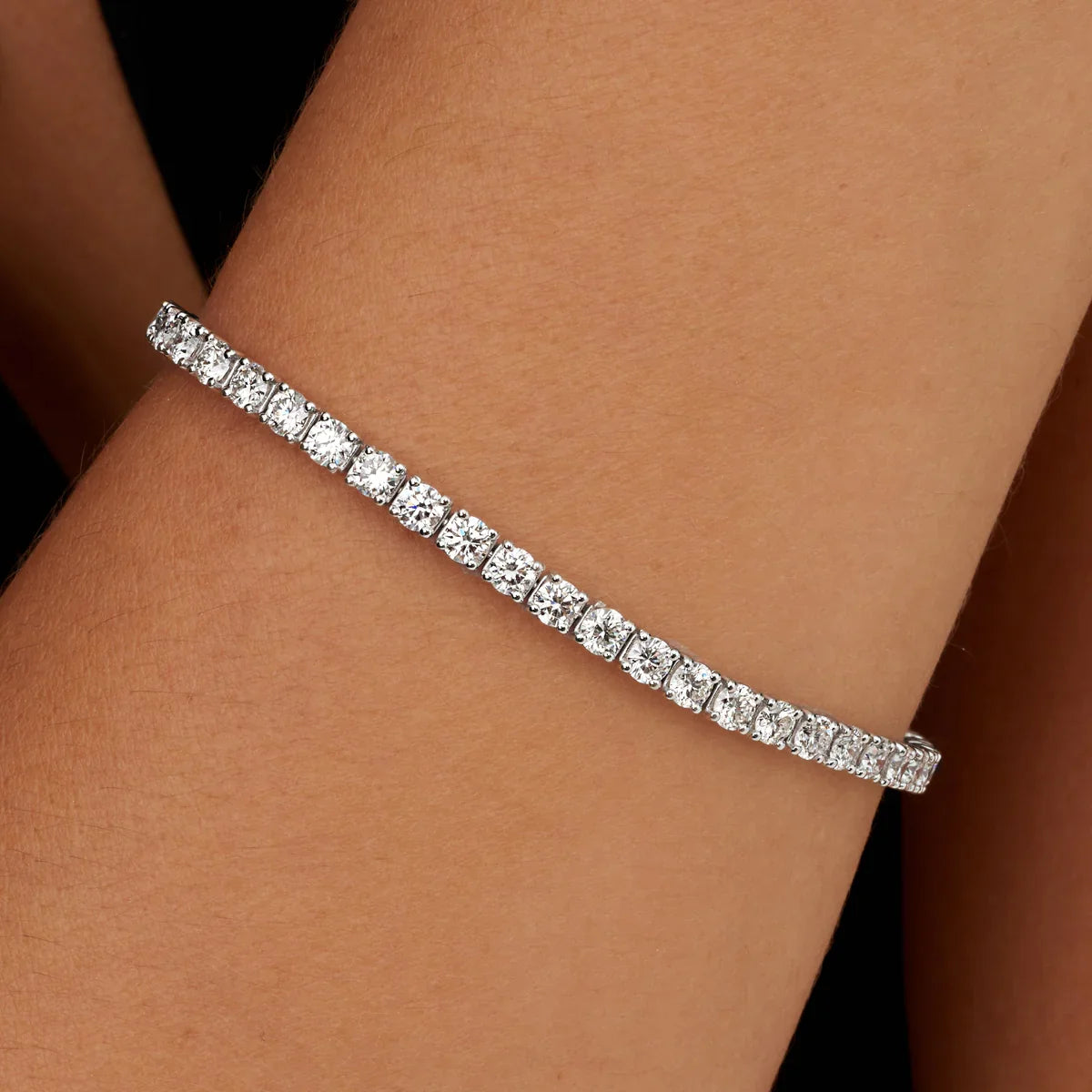 MEN'S 3MM TENNIS BRACELET - SILVER