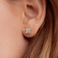 3.5CT ASSCHER CUT STUD EARRING