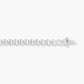 BEZEL SET TENNIS BRACELET - WHITE GOLD