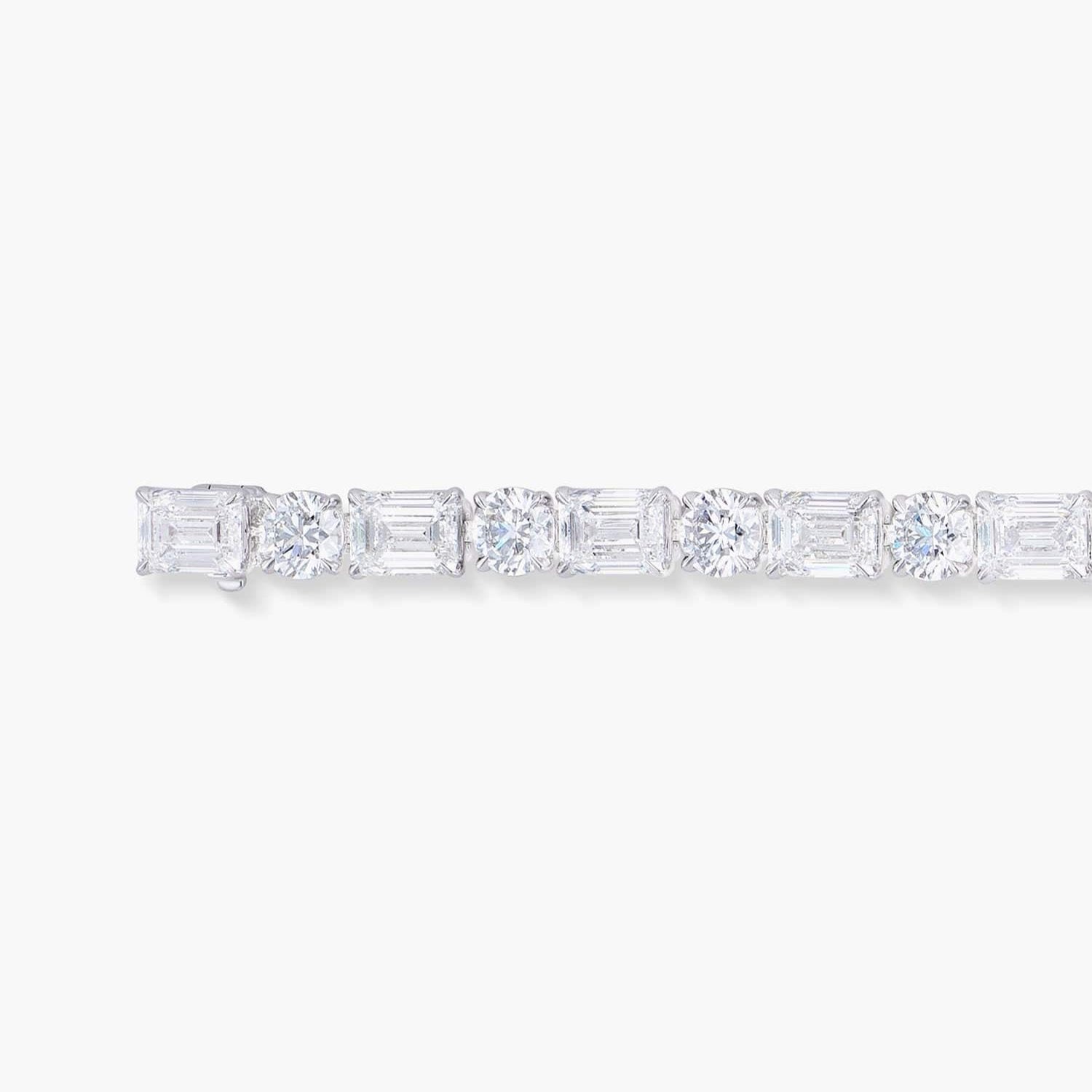 BAGUETTE AND BRILIANT CUT TENNIS BRACLET
