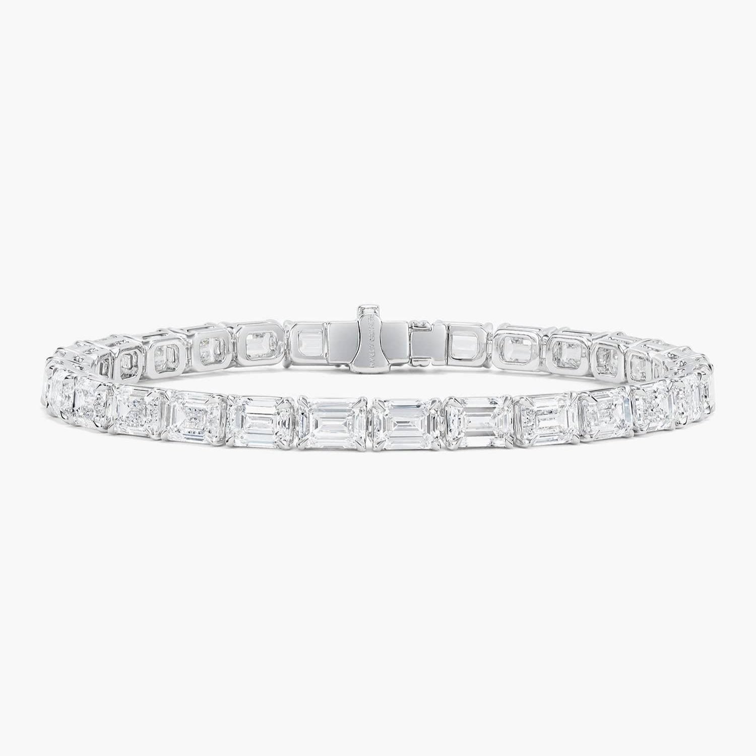7MM EMERALD CUT TENNIS BRACELET