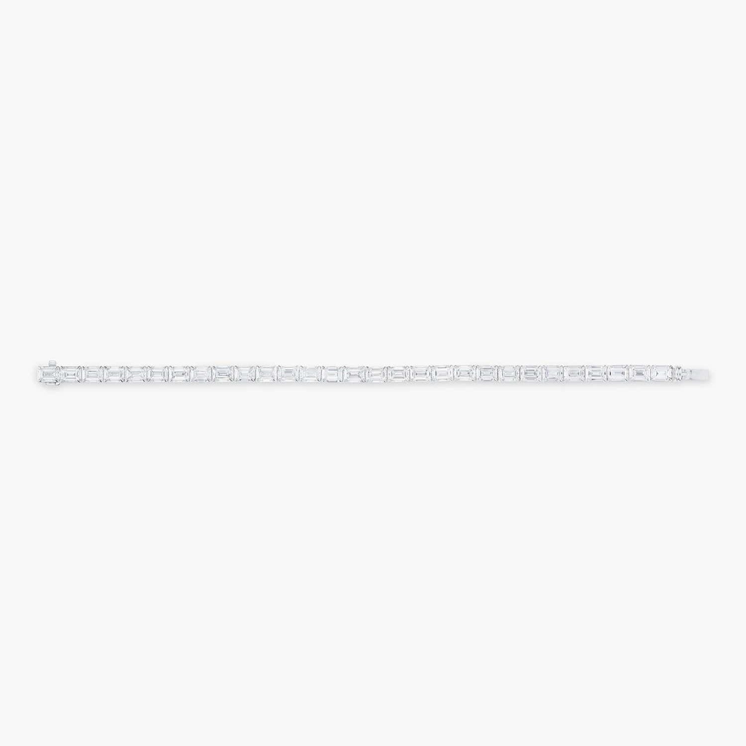 7MM EMERALD CUT TENNIS BRACELET