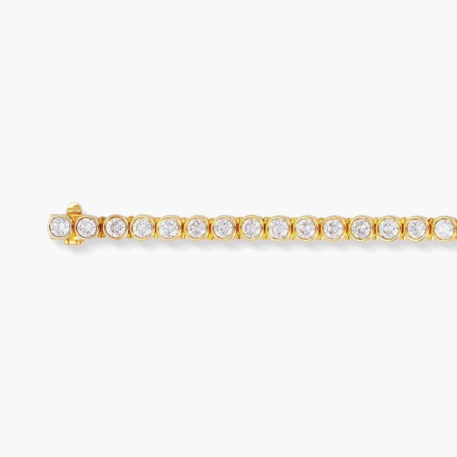 BEZEL SET TENNIS BRACELET - GOLD
