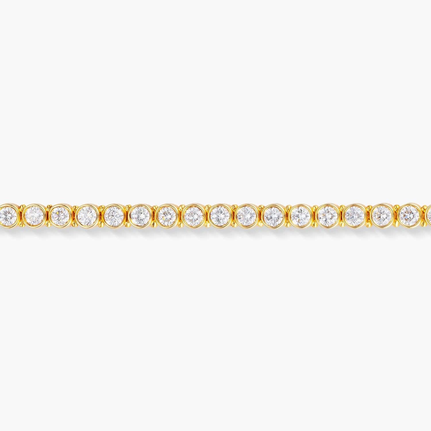 BEZEL SET TENNIS BRACELET - GOLD