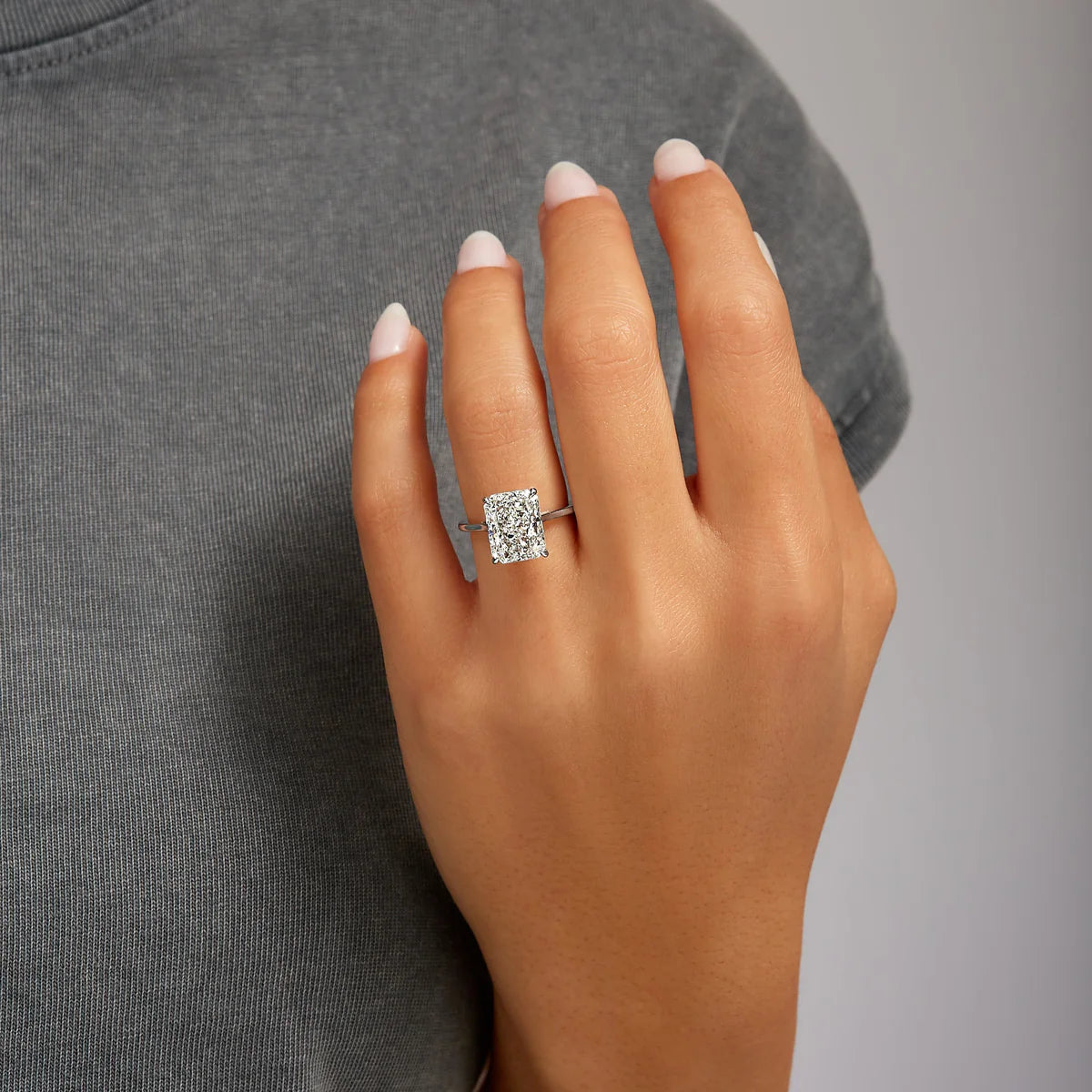 11.5CT RADIANT CUT SOLITAIRE RING