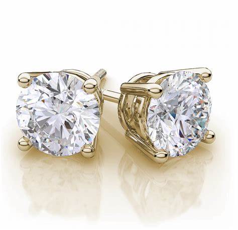 BRILLIANT CUT STUD EARRINGS