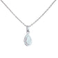 2CT TEARDROP BEZEL PENDANT