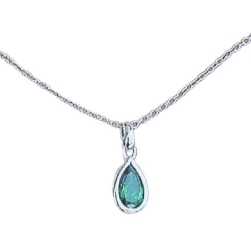 2CT TEARDROP BEZEL PENDANT