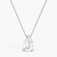 2CT PEARDROP SOLITAIRE NECKLACE