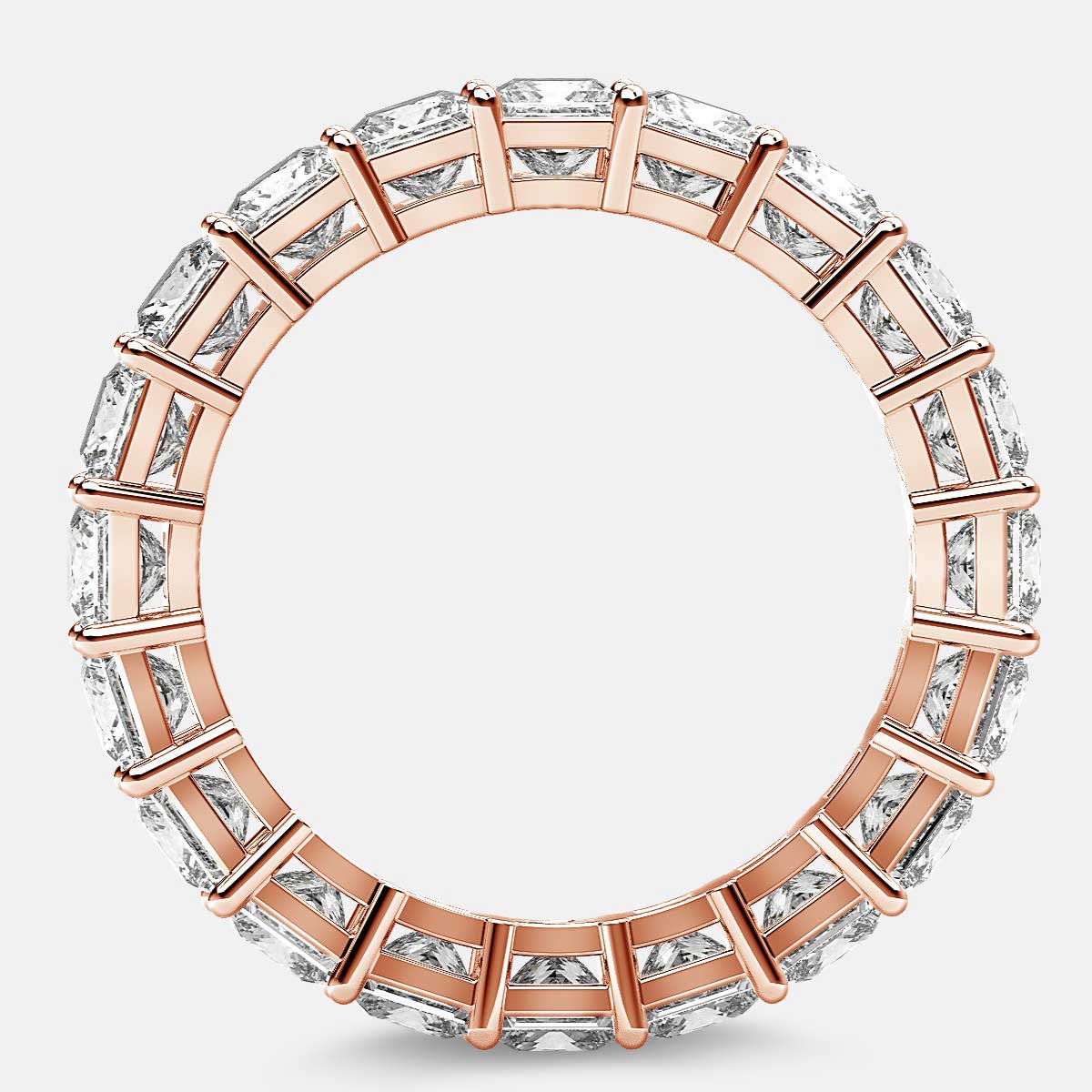 FULL PRINCESS CUT ETERNITY BAND