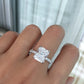 RADIANT CUT SOLITAIRE WITH HALF ETERNITY BAND