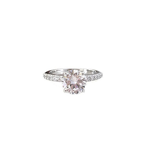 BRILLIANT CUT SOLITAIRE PAVE SETTING & 1/2 ETERNITY RING SET