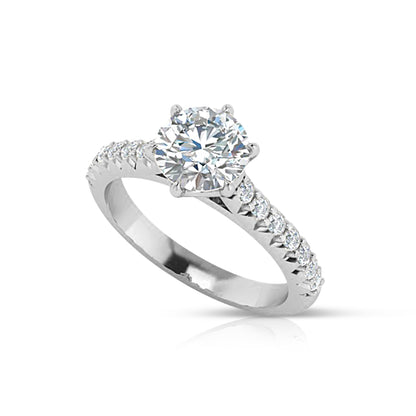 ROUND BRILLIANT (8MM) SOLITAIRE ENGAGEMENT RING