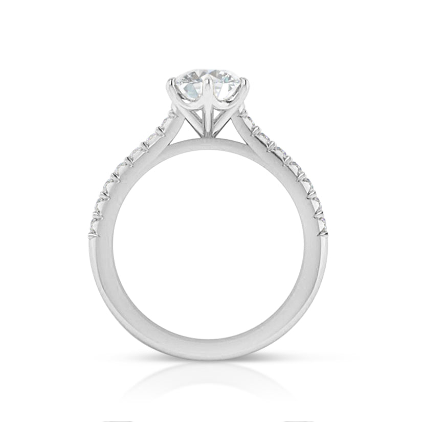 ROUND BRILLIANT (8MM) SOLITAIRE ENGAGEMENT RING