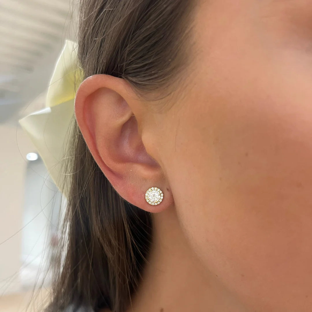 Nima Moissanite Earrings｜.5ct