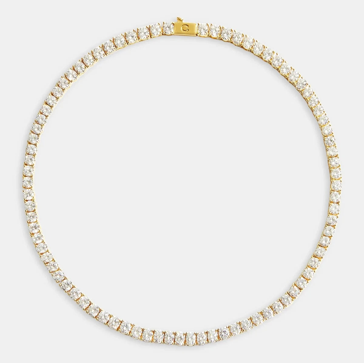 MENS 4MM TENNIS CHAIN - GOLD