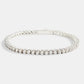 MENS 3MM TENNIS BRACELET -  WHITE GOLD