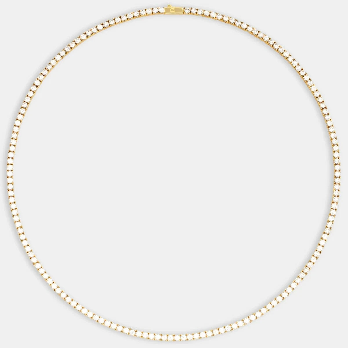 MENS 3MM TENNIS CHAIN - GOLD