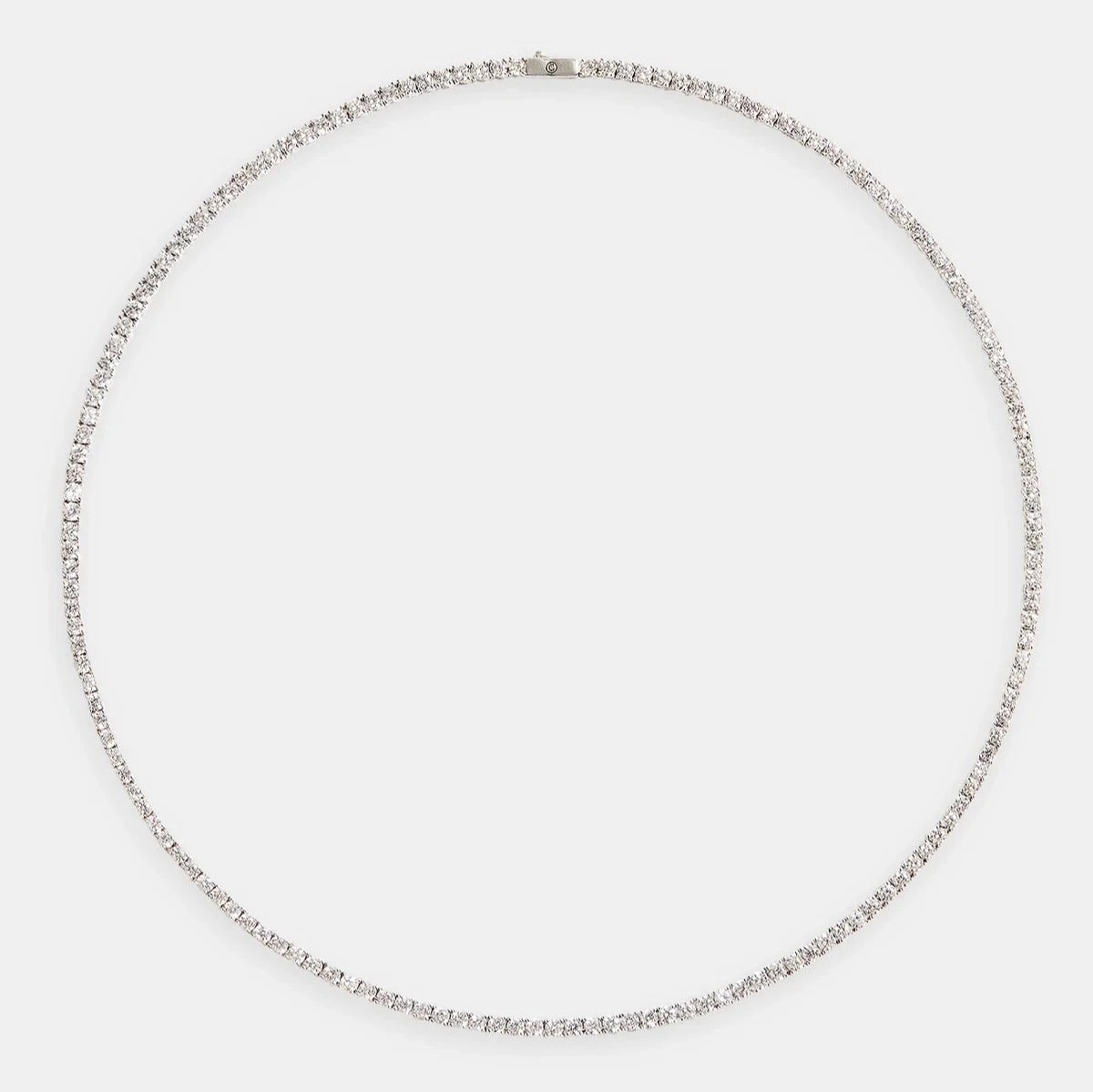 MENS 3MM TENNIS CHAIN - WHITE GOLD