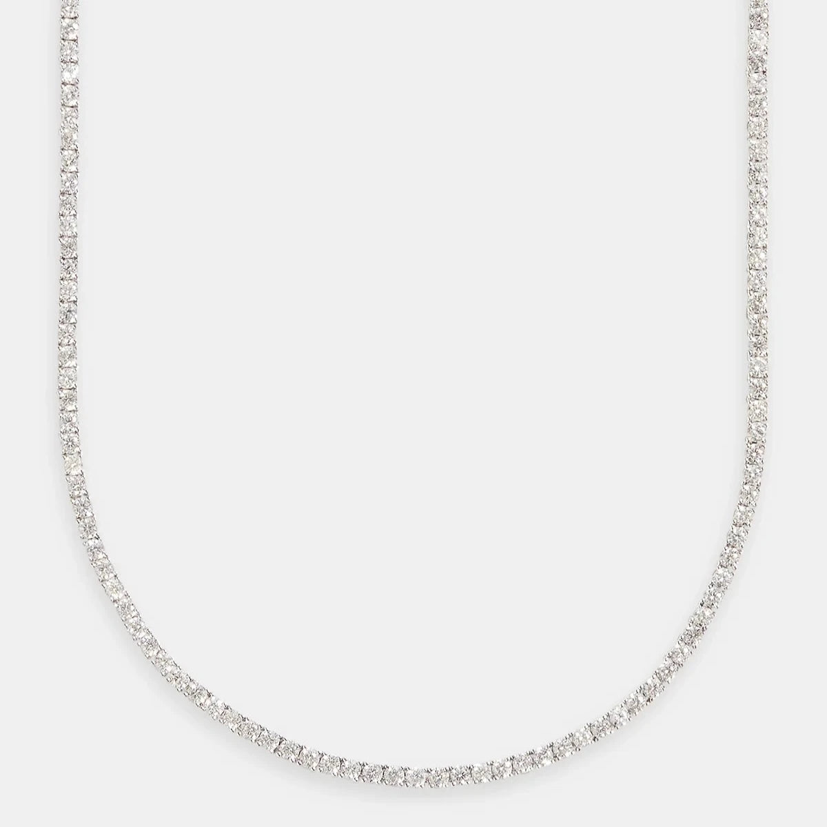 MENS 3MM TENNIS CHAIN - WHITE GOLD