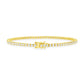 MENS MICRO 2MM TENNIS BRACELET - GOLD