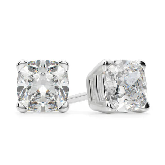 4.5CT CUSHION STUD EARRING