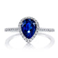 TEAR DROP HALO RING