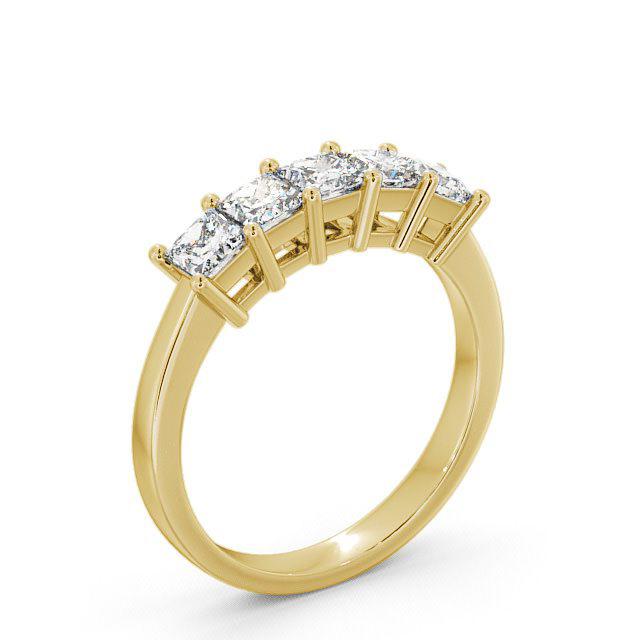 5 STONE PRINCESS TENSION SET RING