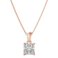 2CT SOLITAIRE PRINCESS CUT PENDANT