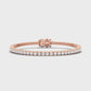 3MM TENNIS BRACELET -  ROSE GOLD