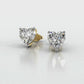 1CT HEART SHAPE STUD EARRINGS