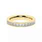 PRINCESS CUT HALF ETERNITY BAND